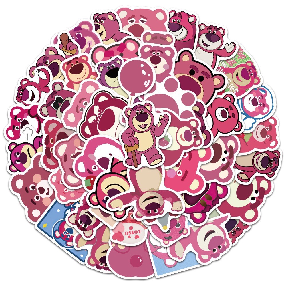 Set 50 Sticker Dán Laptop Chống Nước Hình Nhân Vật Hoạt Hình Toy Story