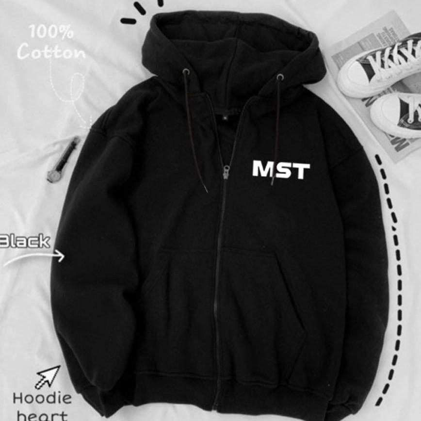 ÁO KHOÁC NỈ HOODIE ZIP MISSOUT NAM NỮ - GIN STORE