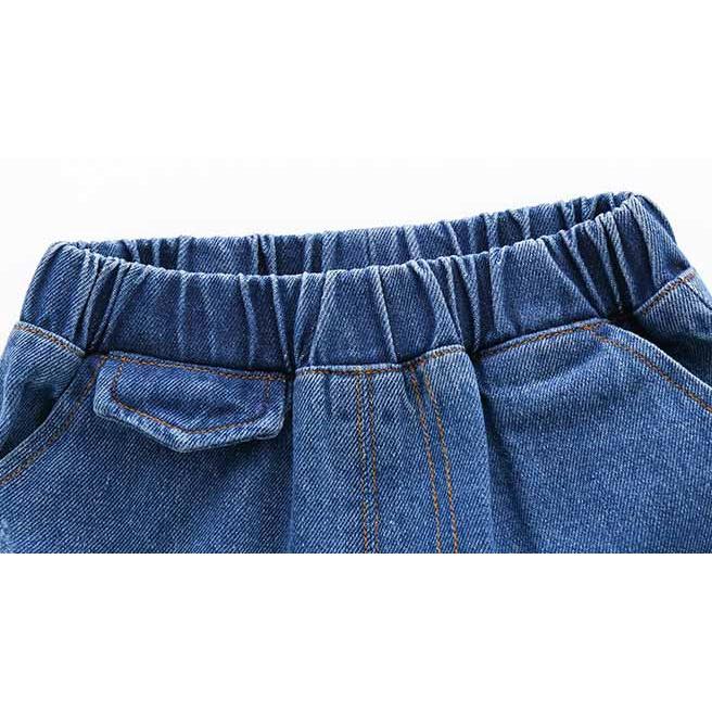 Quần jean cho bé trai Easy Baby, quần jeans đùi thời trang cho bé từ 10-20kg