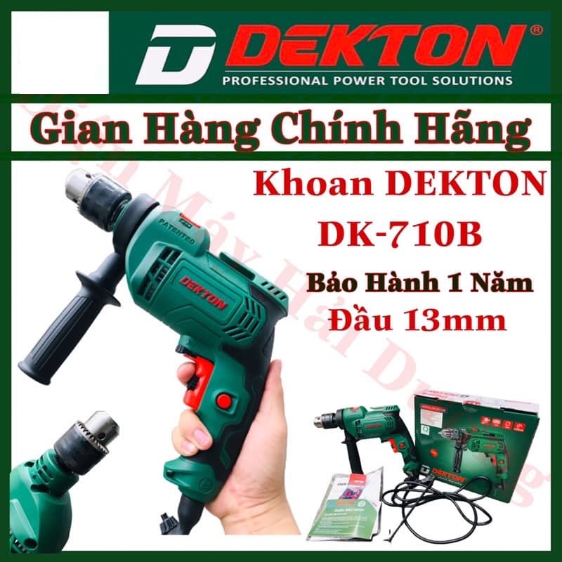 Máy khoan Dekton 710w 13mm DK-ID710B có chức năng khoan tường