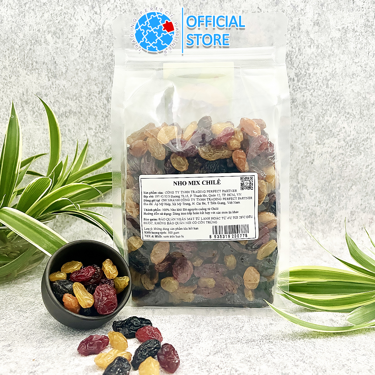 Nho Khô Mix Trading Perfect Partner Túi 500g - Nhập Khẩu Từ Chile