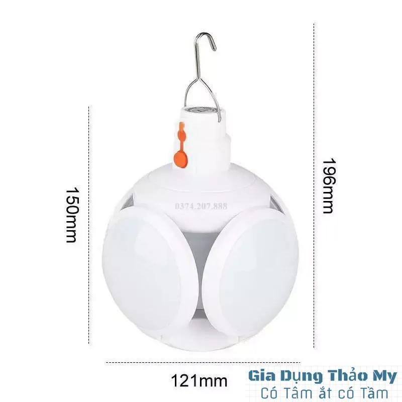 Đèn Led siêu sáng tích điện 4 cánh siêu sáng 40W