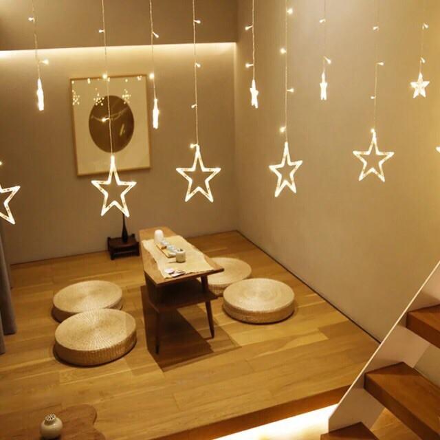 ĐÈN NHÁY MÀNH SAO Hay ĐÈN NHÁY TRANG TRÍ HÌNH NGÔI SAO Hoặc ĐÈN SAO 5M 12 BÓNG LED