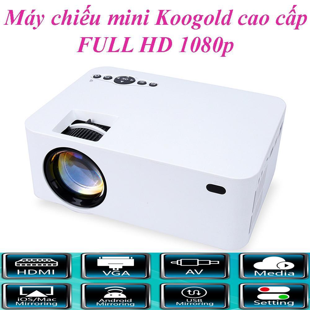 Máy Chiếu Mini KOOGOLD Smart LED Projector Full HD 1080p Support Max 60 inch