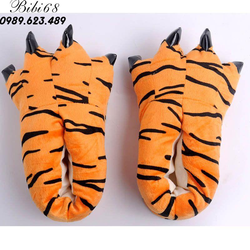 Giày Dép bông bộ Đồ thú khủng long xanh liền thân lông mịn Pijama Động Vật Hoạt Hình Cosplay