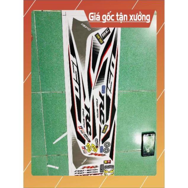 Tem rời exciter 150 RC đen xám đỏ
