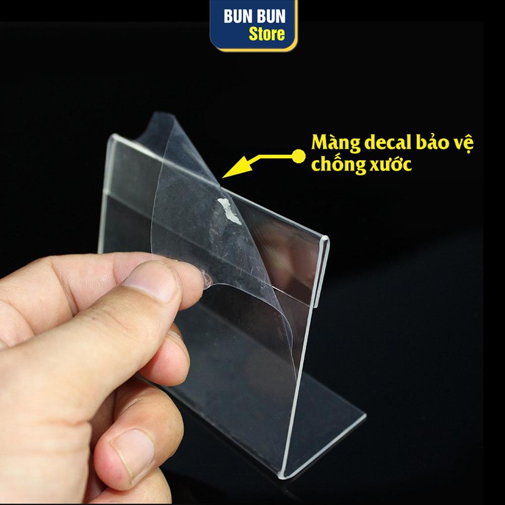 Acrylic Bảng mica để bàn, bảng menu mica hình chữ L ghi bảng giá, khuyến mãi, thông tin sản phẩm cho cửa hàng, Acrylic