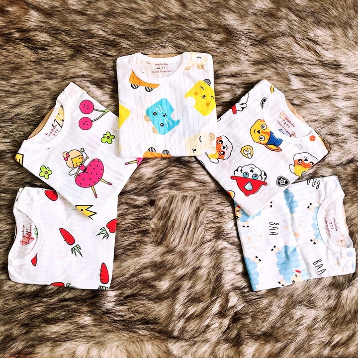 SET 5 Bộ dài tay cotton giấy CHO BÉ