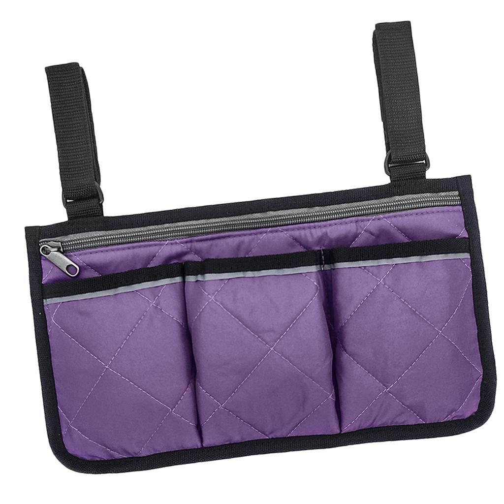 2Pcs Universal Wheelchair Storage Organizer Holder