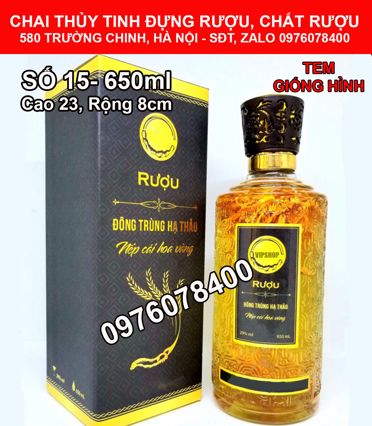 Chai Đựng Rượu Thủy Tinh Cao Cấp 650ml. Trụ Tròn Hoa Văn Nổi Sang Trọng !!!