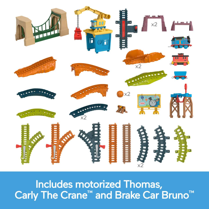 Đồ Chơi Mô Hình Thomas Và Bruno Làm Việc Tại Cây Cầu THOMAS FRIEND HTG38