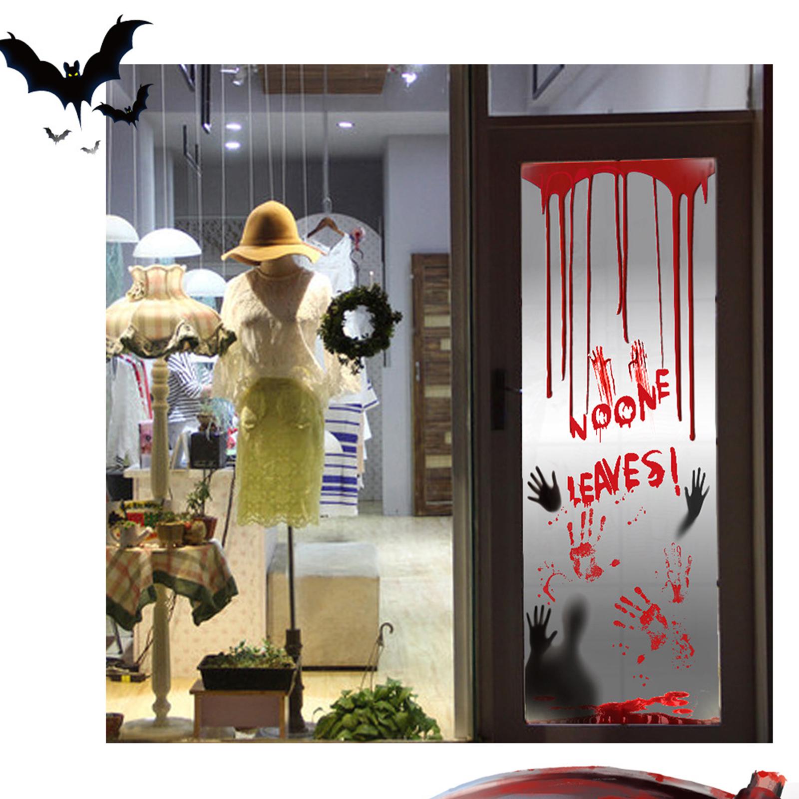 Nhãn dán cửa sổ trang trí Halloween đáng sợ