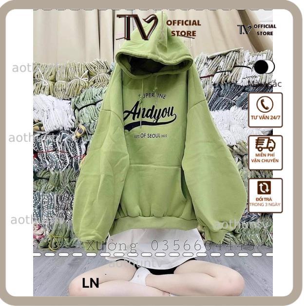 Áo Hoodie Nam Nữ Áo hoodie mũ 2 lớp Andyou DA6 Nỉ thu đông dày ấm