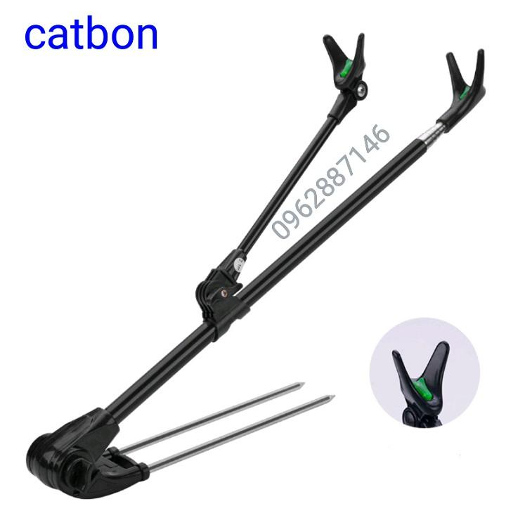 Chống cần câu đài catbon 2m1 xoay 180 cao cấp