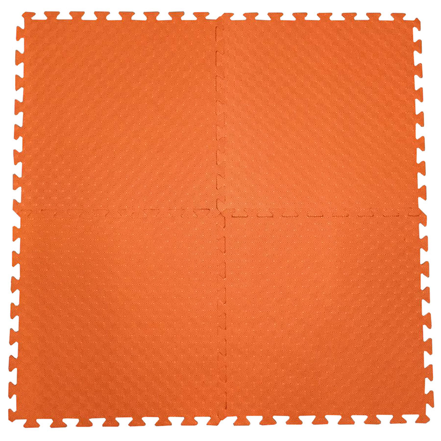 Bộ 4 tấm Thảm xốp trải sàn cho bé ECOBABY, thảm xốp eva đạt tiệu chuẩn Mỹ và Châu Âu - kích thước 1 tấm 60x60cm, độ dày 1cm - màu cam