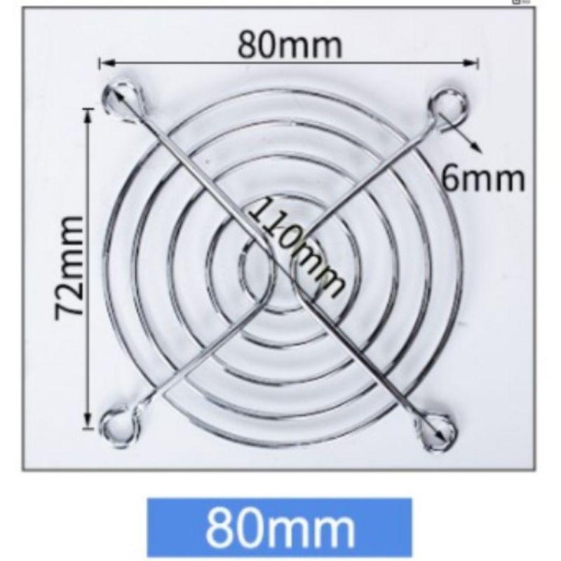 Lưới kim loại, lưới bảo vệ quạt máy tính kích thước 8cm