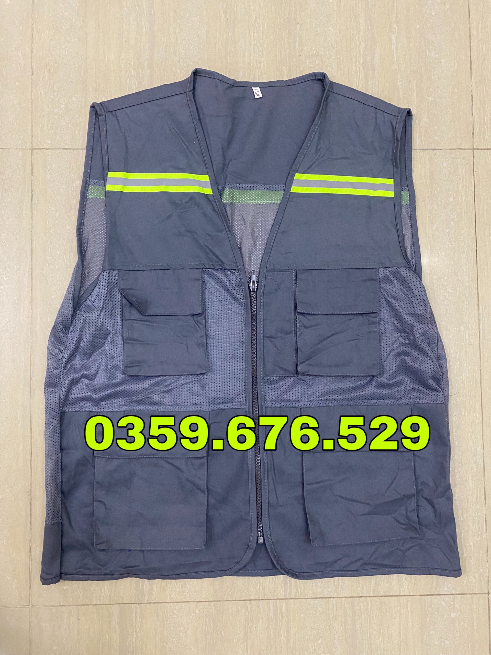 Áo gile kỹ sư có phản quang