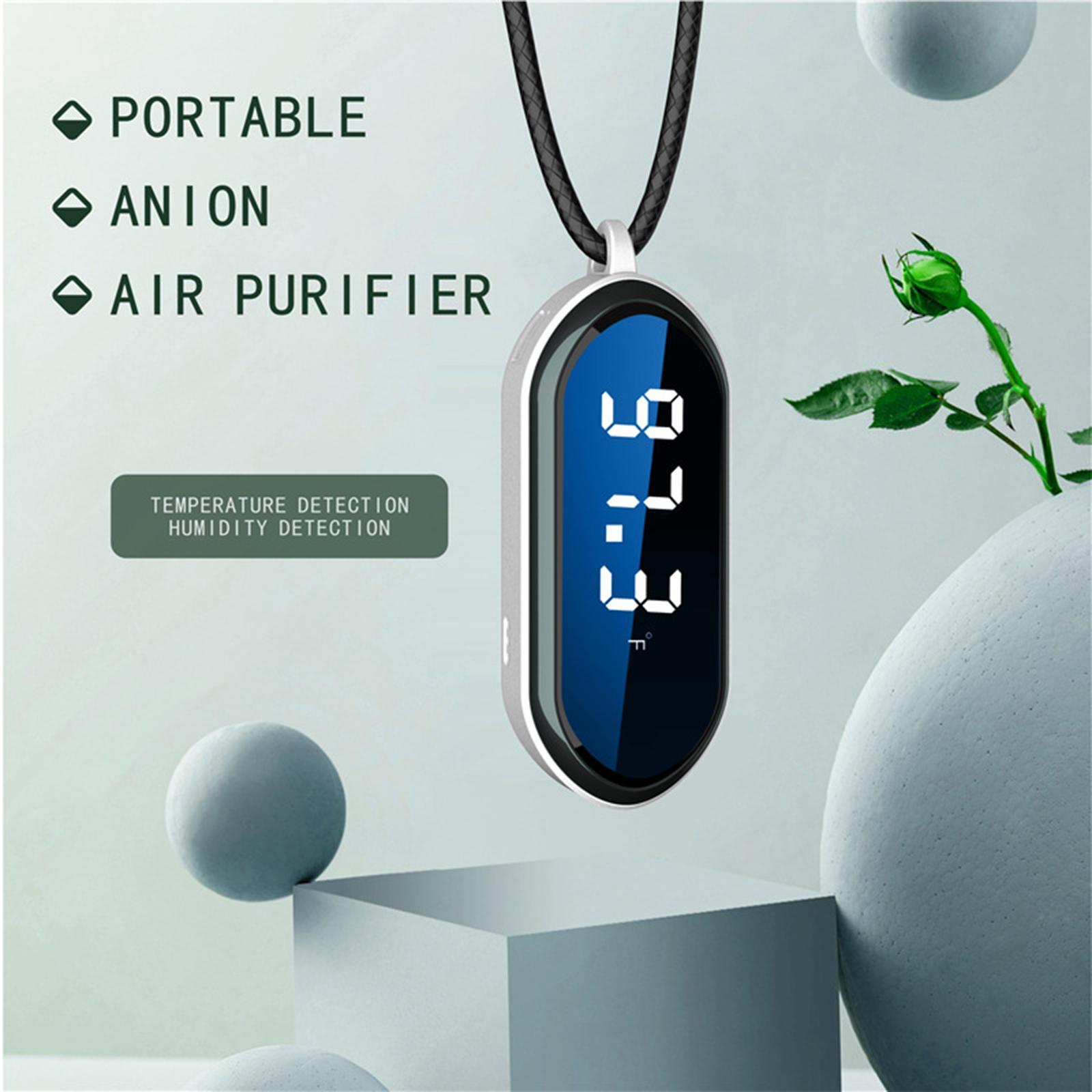 Compact Wearable Air Purifier Personal Travel Size Necklace Negative