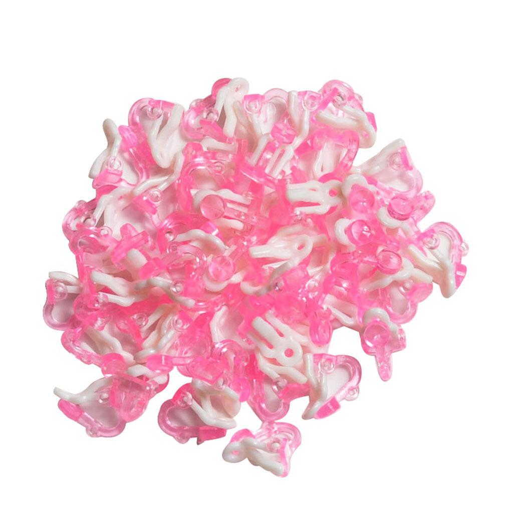 50pcs Ear Clips  Piercing Earring Base For DIY Children Kids Earring