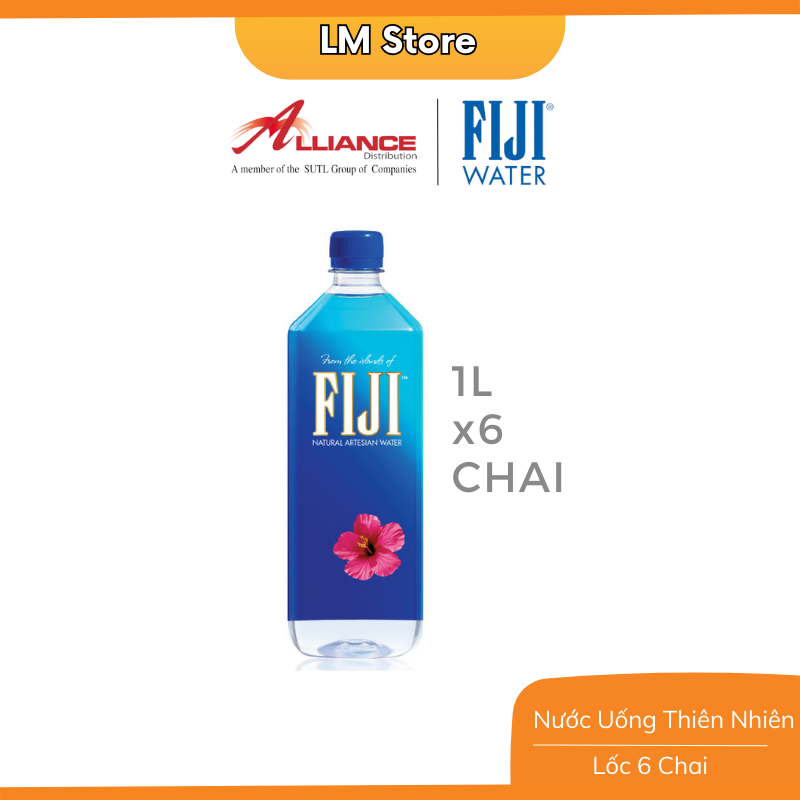 Nước Khoáng Thiên Nhiên Fiji (6 Chai x 1L)