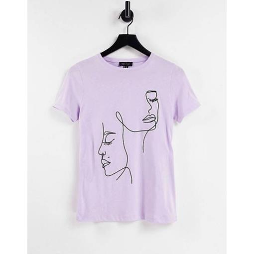 ÁO THUN VNXK HỌA TIẾT IN HÌNH TÍM - COTTON 100% 4C FORM CHÂU ÂU