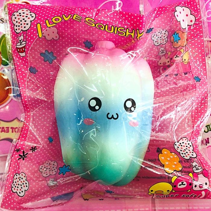 Squishy Lớn JUMBO Hình quả ớt chuông biểu cảm Đồ Chơi Xốp Giảm Stress Hình mềm mịn dễ Thương đàn hồi Cho Bé