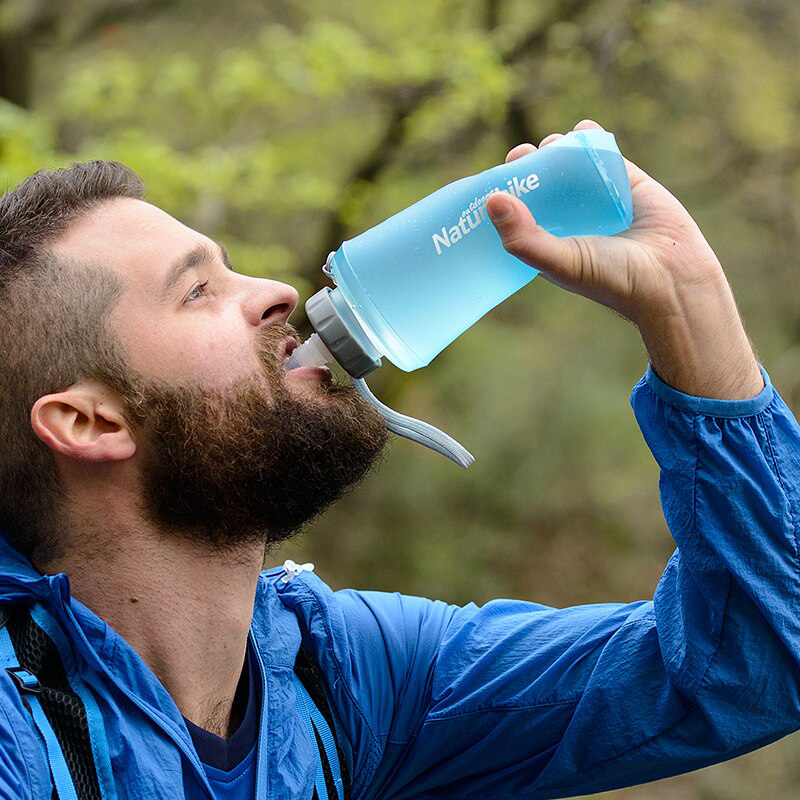 Bình nước Bình nhựa đựng nước gấp gọn thể thao Naturehike hàng chính hãng