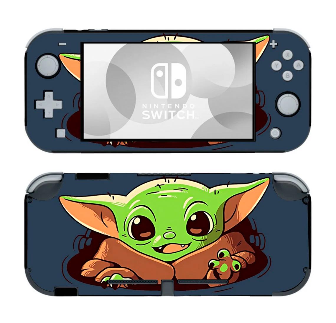 Skin decal dán Nintendo Switch Lite mẫu Baby Yoda Star Wars (dễ dán, đã cắt sẵn)