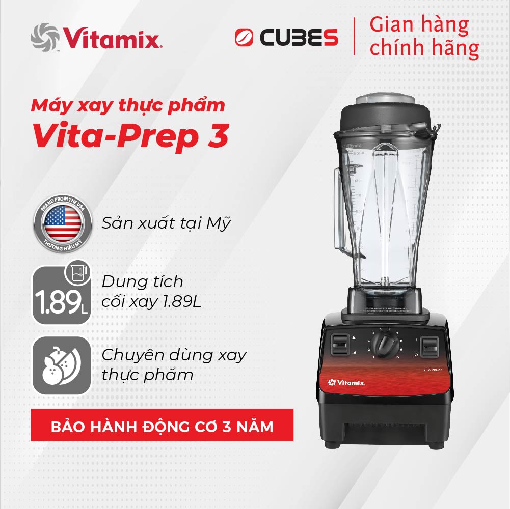 Máy xay sinh tố - thực phẩm Vitamix Vita-Prep 3- Hàng nhập khẩu chính hãng từ Mỹ