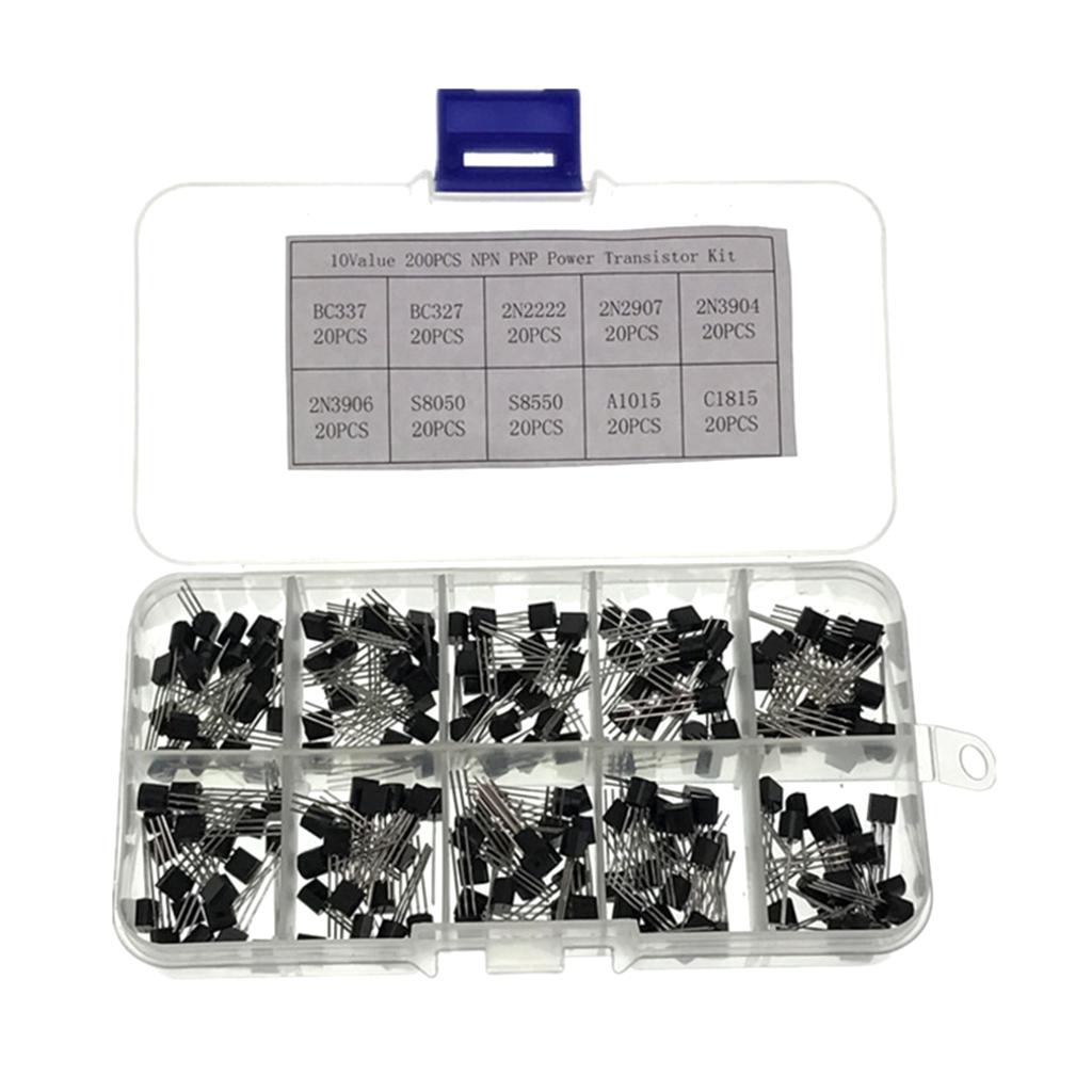 10 Giá Trị 200 Máy Tính Ra-92 Bóng Bán Dẫn Bộ NPN PNP Transistor Công Suất Bộ