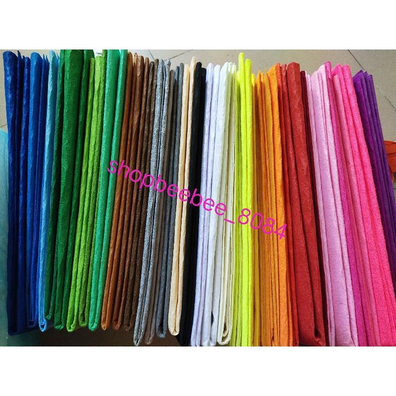 Vải dạ màu khổ 45*45 cm kèm bảng màu ảnh cuối cùng