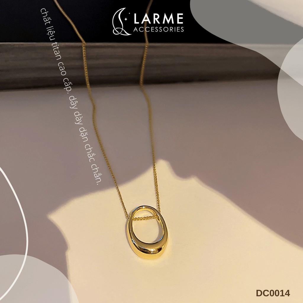 Dây chuyền, vòng cổ nữ oval phong cách Hàn Quốc Larme accessories - DC0014