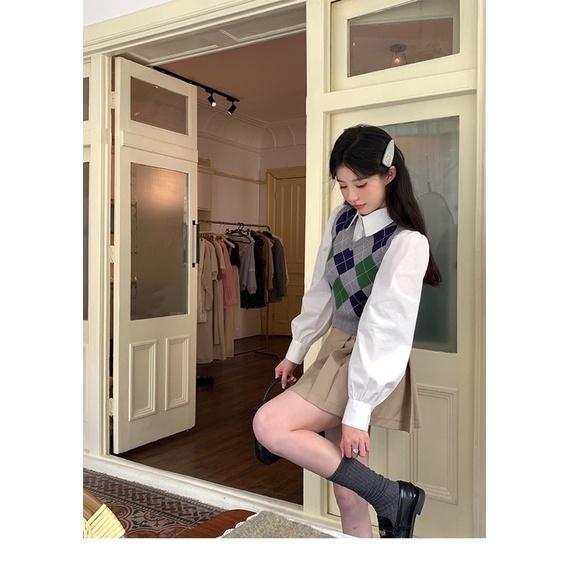 Áo sơ mi tay bồng Hàn Quốc