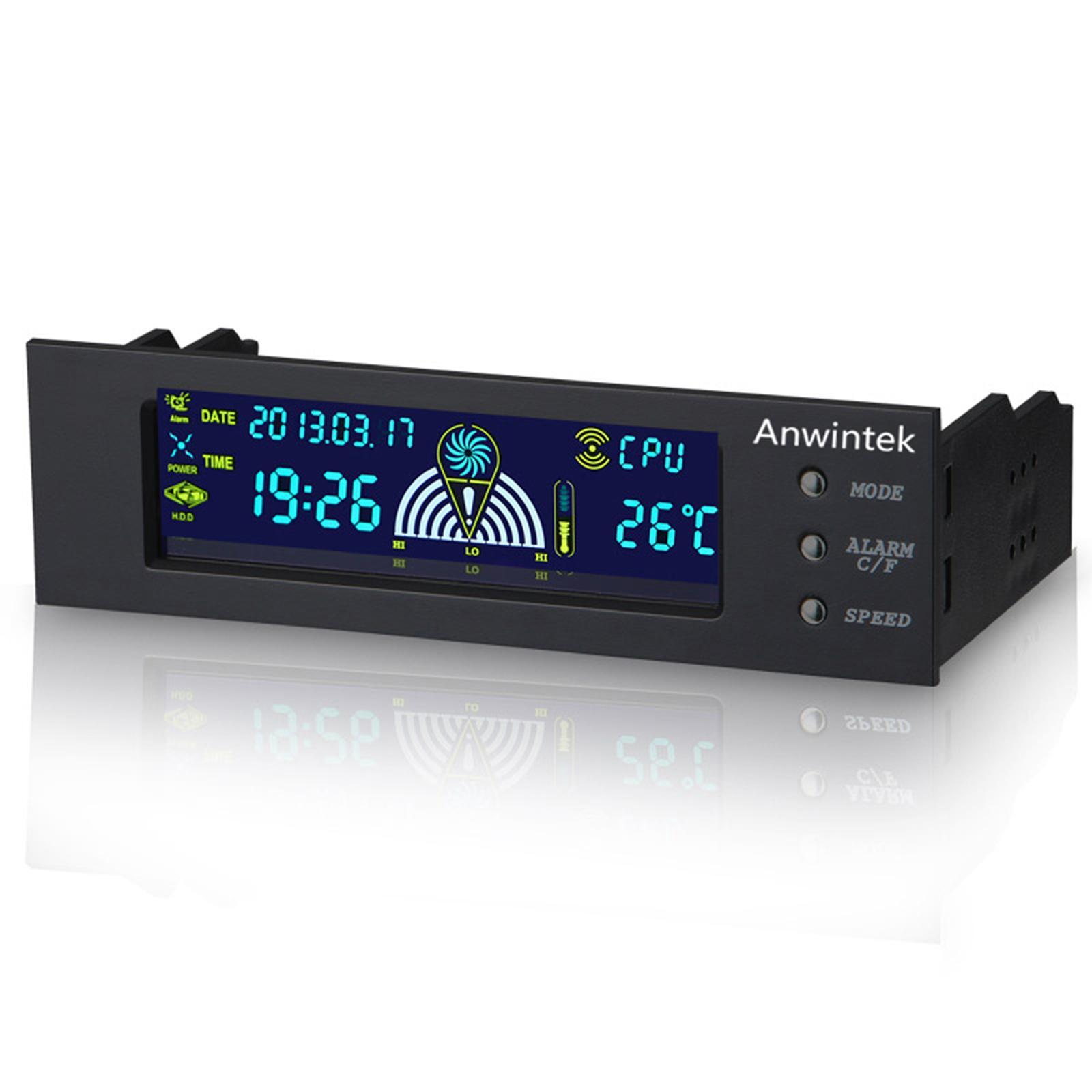 Computer Temperature Monitor 5.25” Optical Drive Position Hardware for