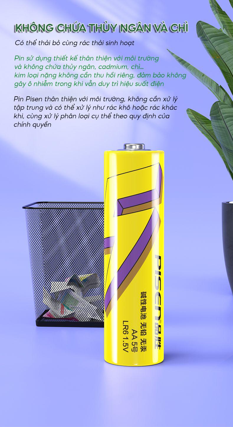 Vỉ 2 Pin Đũa AAA7 1.5V SuperLife - Pisen LR03