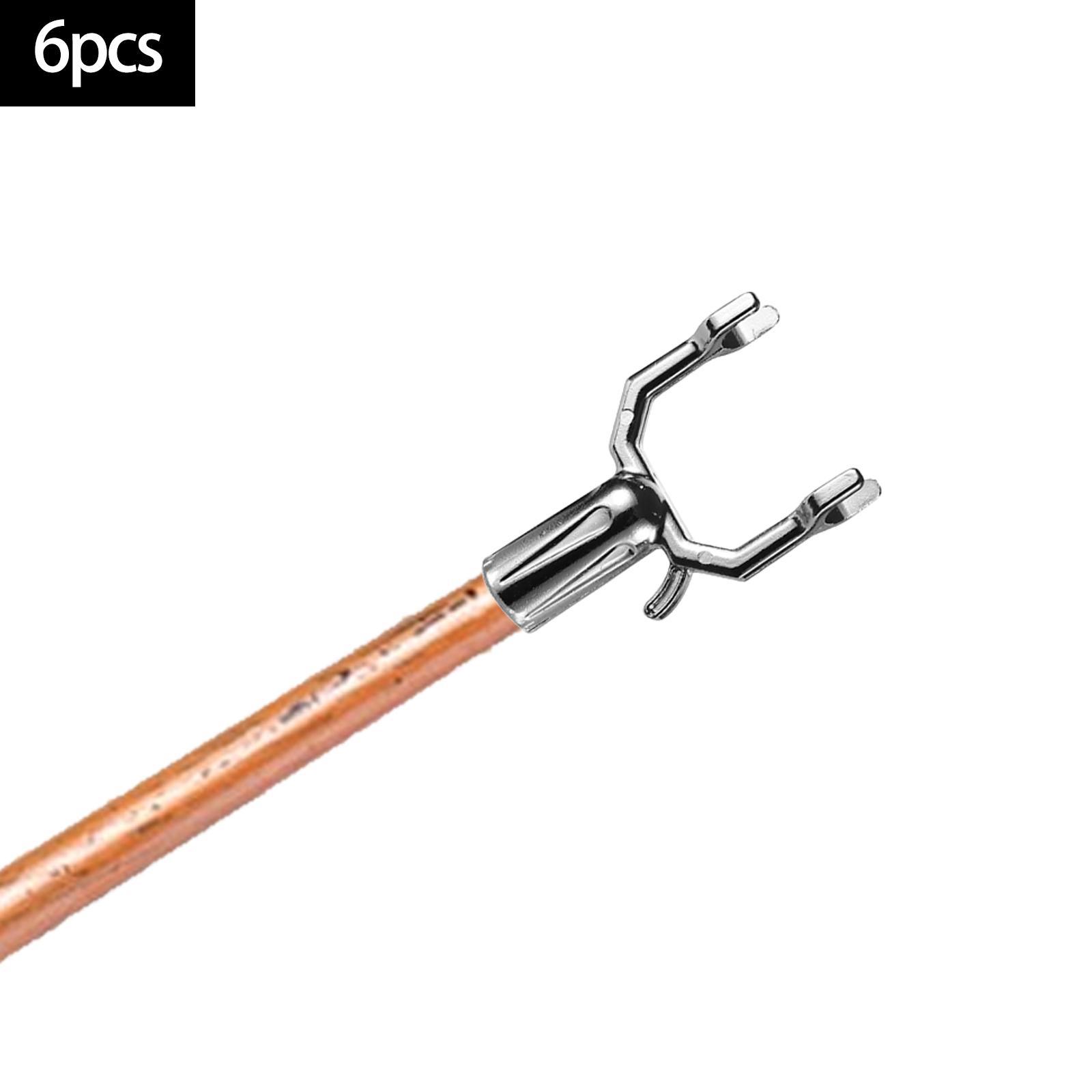 6x Portable Laundry Hanging Fork  Balcony Fork Clothes Airing Fork