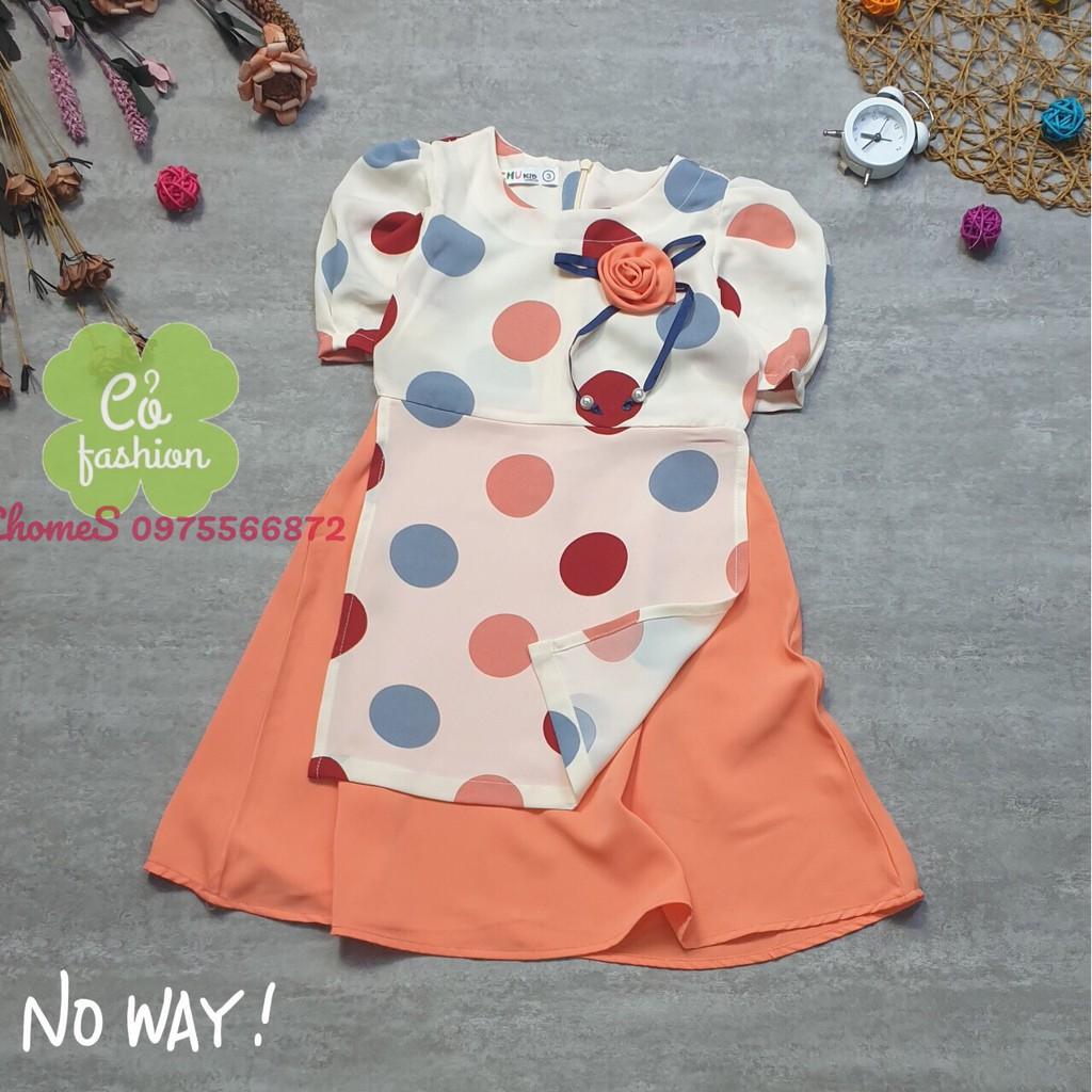 Áo dài chấm bi cách tân cực xinh