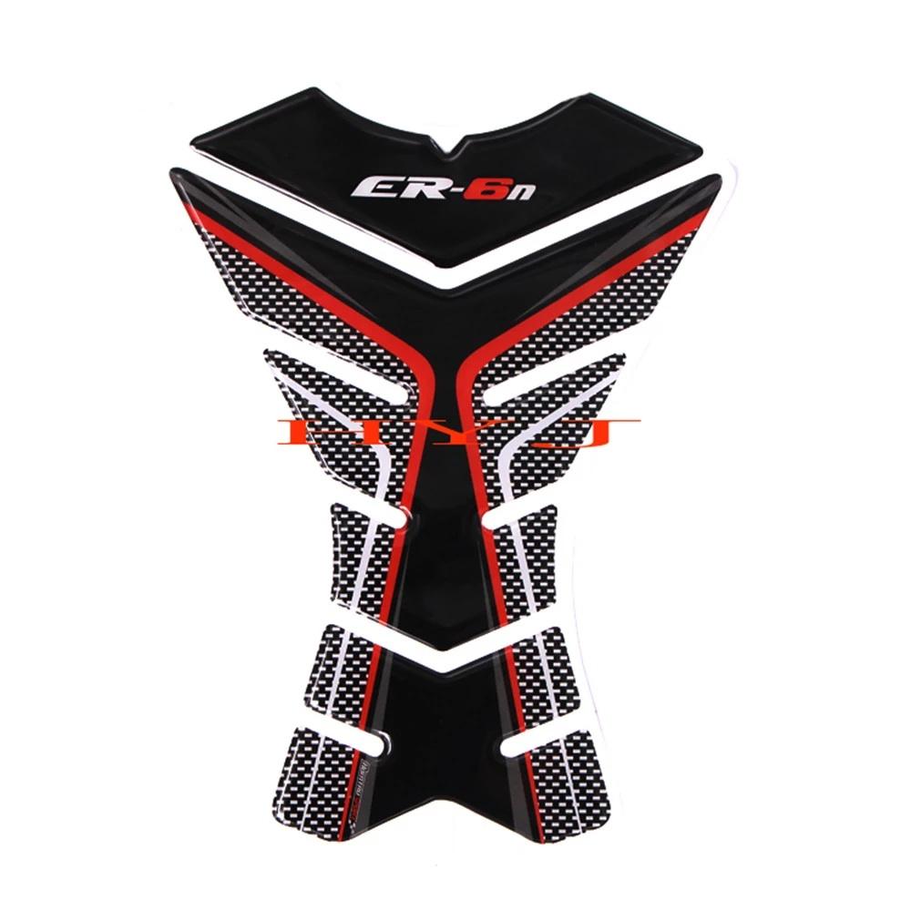 Sticker 3D Dán Bình Xăng Xe Mô Tô Kawasaki ER6N ER-6N Bằng Sợi Carbon