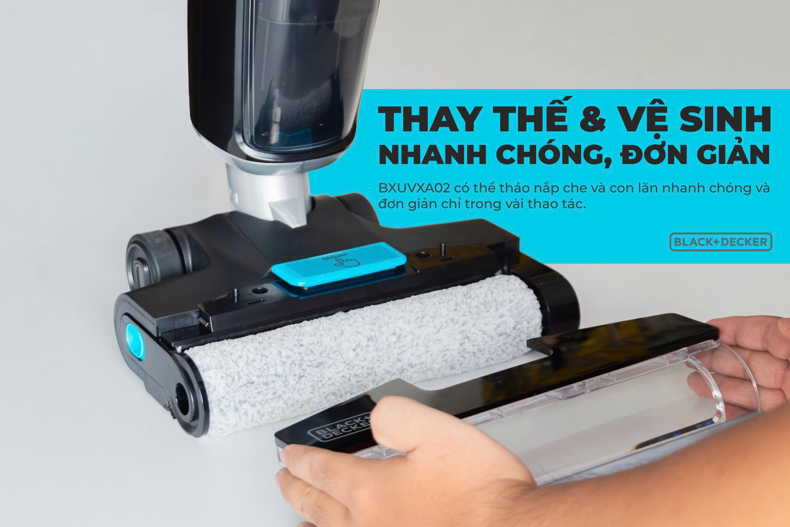 Máy hút bụi không dây lau sàn thông minh 5 chức năng Black+Decker BXUVXA02 -HÀNG CHÍNH HÃNG