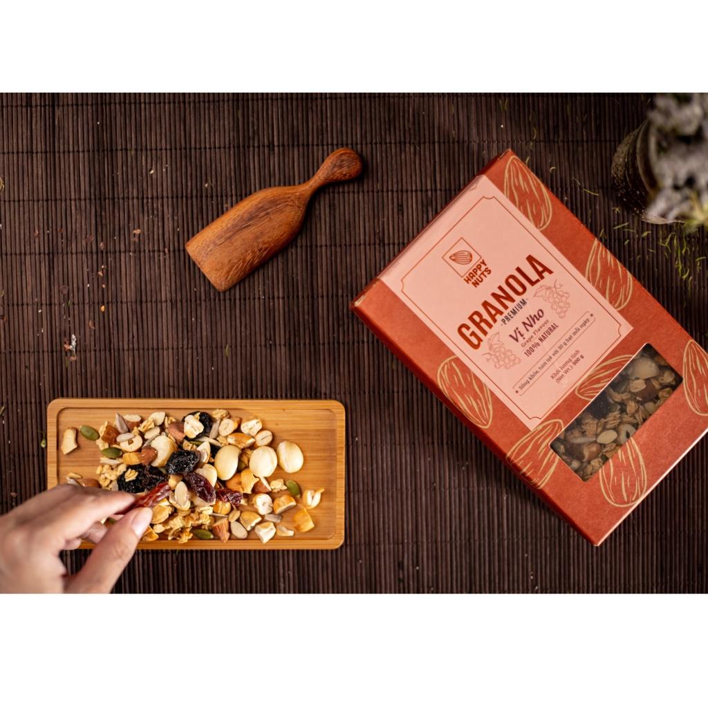 Granola Premium - Vị nho HAPPY NUTS 500gr