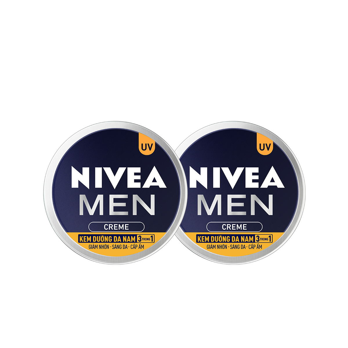 Combo 2 Kem Dưỡng Da Nam NIVEA MEN Creme 3in1 Giúp Giảm Nhờn, Sáng Da, Cấp Ẩm (30ml) - 83923