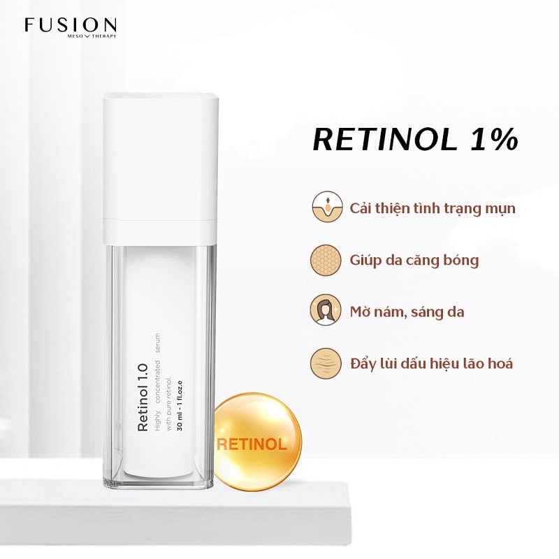 Kem Trẻ Hóa Da Giảm Nám Fusion Retinol 1.0 30ml