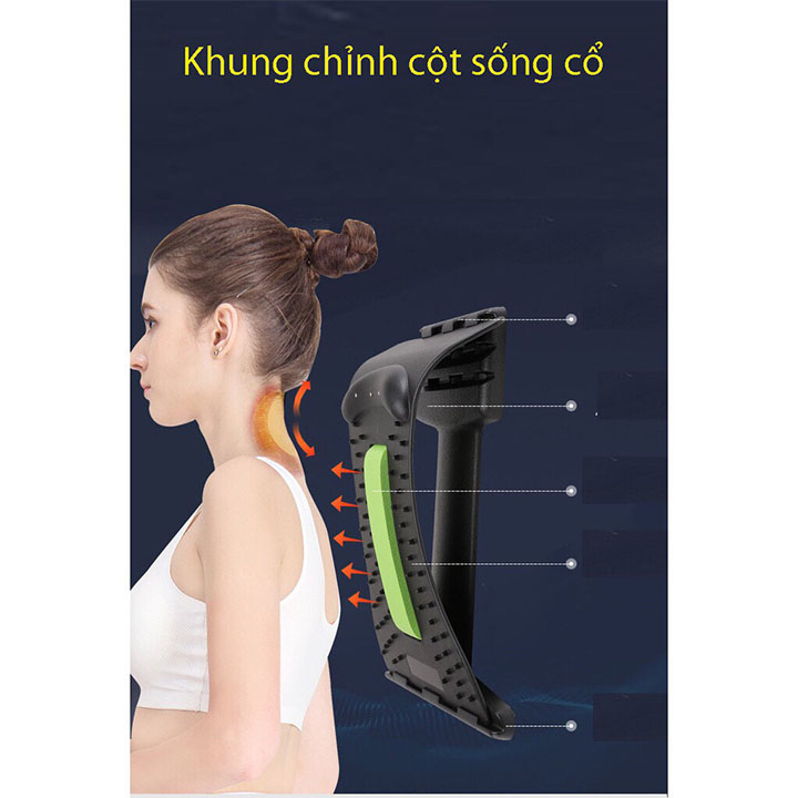 Khung nắn chỉnh định hình, kéo dãn cột sống cổ - diện chuẩn chuyên thoái hóa đốt sống cổ, đau, mỏi nhức cổ