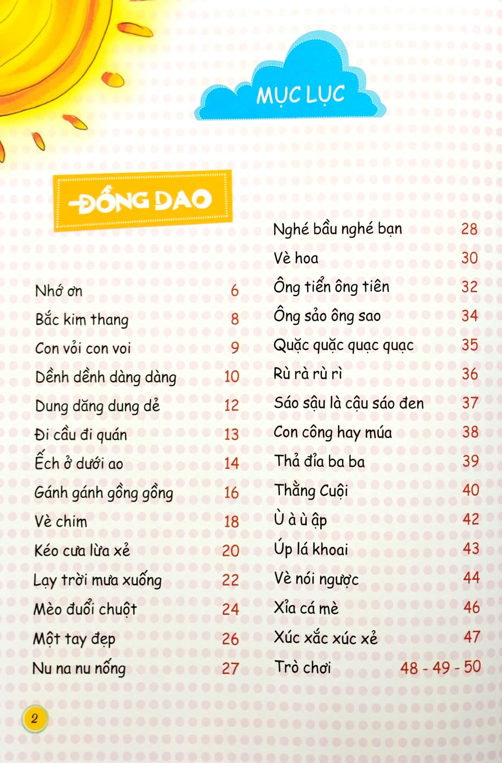 Đồng Dao Thơ - Truyện Cho Bé Tập Nói (Dành Cho Trẻ 0-6 Tuổi)