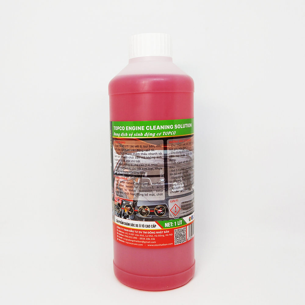Dung dịch vệ sinh động cơ ô tôTOPCO dung tích 1 lít