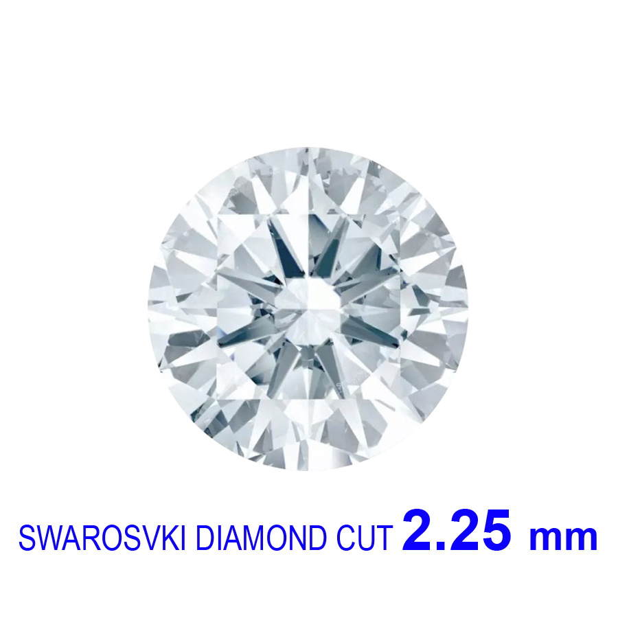 SWAROVSKI GEMS Kim Cương Nhân Tạo 2.0-3.0 LY Đính Răng Đáy Nhọn Màu Trắng Nước D - SD2030