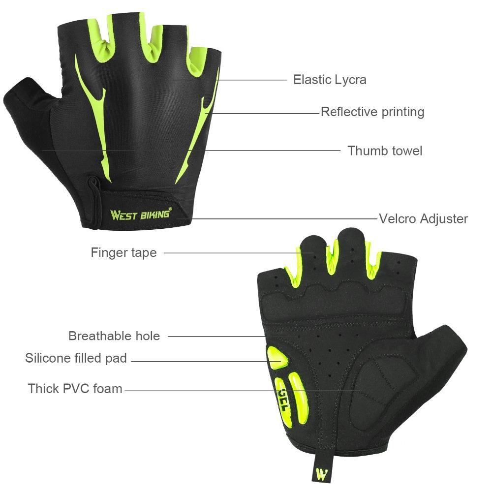 Tây Đạp Xe Găng Tay Xe Đạp Ngón Thể Thao Mùa Hè Chống Sốc Nam Nữ Của Xe Đạp Găng Tay GEL Xe Đạp MTB Găng Tay Ciclismo