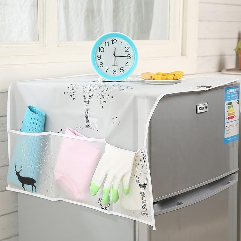 Tấm phủ tủ lạnh loại xịn che đựợc 2 bên hông tủ không thấm nước