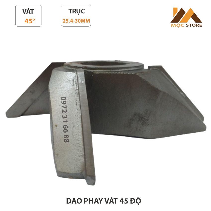 MŨI PHAY GỖ - MŨI SOI GỖ - DAO VÁT 45 ĐỘ CHIỀU CAO 40MM, TRỤC 25.4 MM HOẶC 30MM - DỤNG CỤ PHỤ KIỆN NGÀNH MỘC