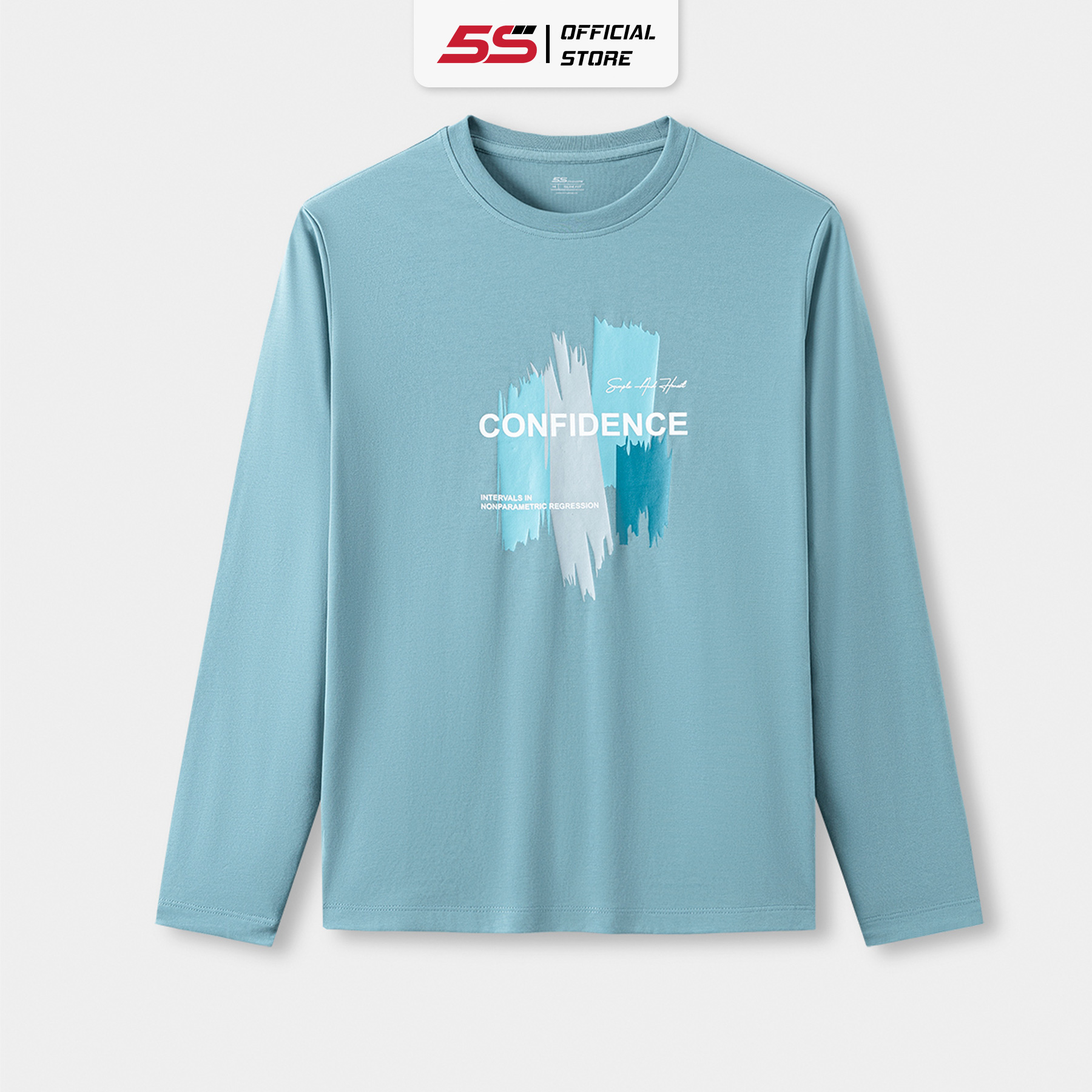 Áo Thun Nam Dài Tay 5S FASHION, Cotton Cổ Tròn, In Hình Nổi Bật, Trẻ Trung, Phom Vừa Vặn